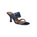 Wide Width Women's Vardana Sandal by J. Renee in Navy (Size 10 1/2 W)