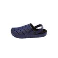 Extra Wide Width Men's Fur-Lined Rubber Clogs by KingSize in Navy (Size 12 EW)