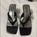 Nine West Shoes | Nine West Black Heel Sandals In Perfect Condition. Like New. Only Wear Once. | Color: Black | Size: 11