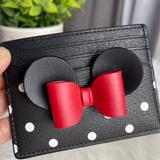 Kate Spade Accessories | Disney X Kate Spade Minnie Mouse Card Holder | Color: Black/White | Size: Os