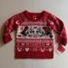 Disney Shirts & Tops | New Mickey Minnie Mouse Christmas Sweater 12m Disney Ugly Holiday Red White | Color: Red/White | Size: 9-12mb