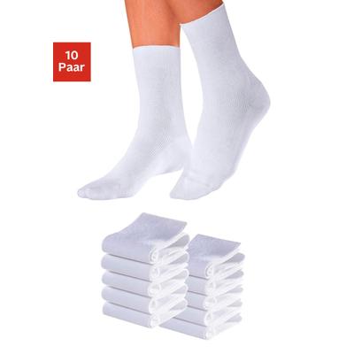 Arbeitssocken GO IN, Damen, Gr. 45-46, weiß, Polyamid, Baumwolle, uni und gemustert, elastisch, Socken, für medizinische Berufe Image