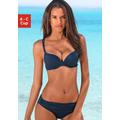 Push-Up-Bikini S.OLIVER Gr. 34, Cup B, blau (dunkelblau) Damen Bikini-Sets Ocean Blue