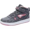 Sneaker KANGAROOS "Kalley II EV", Gr. 30, grau (grau, rosa), Synthetik, sportlich, Schuhe, mit Klettverschluss, gefüttert