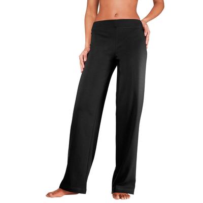 Homewearhose VIVANCE, Damen, Gr. 48/50, N-Gr, schwarz, Strick, Obermaterial: 60% Baumwolle, 40% Polyester, unifarben, Basic, bequem lang, Hosen, mit geradem Bein, Loungeanzug Image