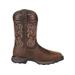 Durango Boot Maverick XP Steel Toe Western Waterproof 11 inch Work Boot - Men's Burly Brown 11 Wide DDB0206-11-W