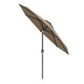 Costway 9 ft Outdoor Market Patio Table Umbrella Push Button Tilt Crank Lift-Tan