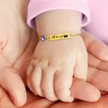 Bracelet personnalisé mauvais œil pour identification de bébé Bracelet personnalisé avec nom