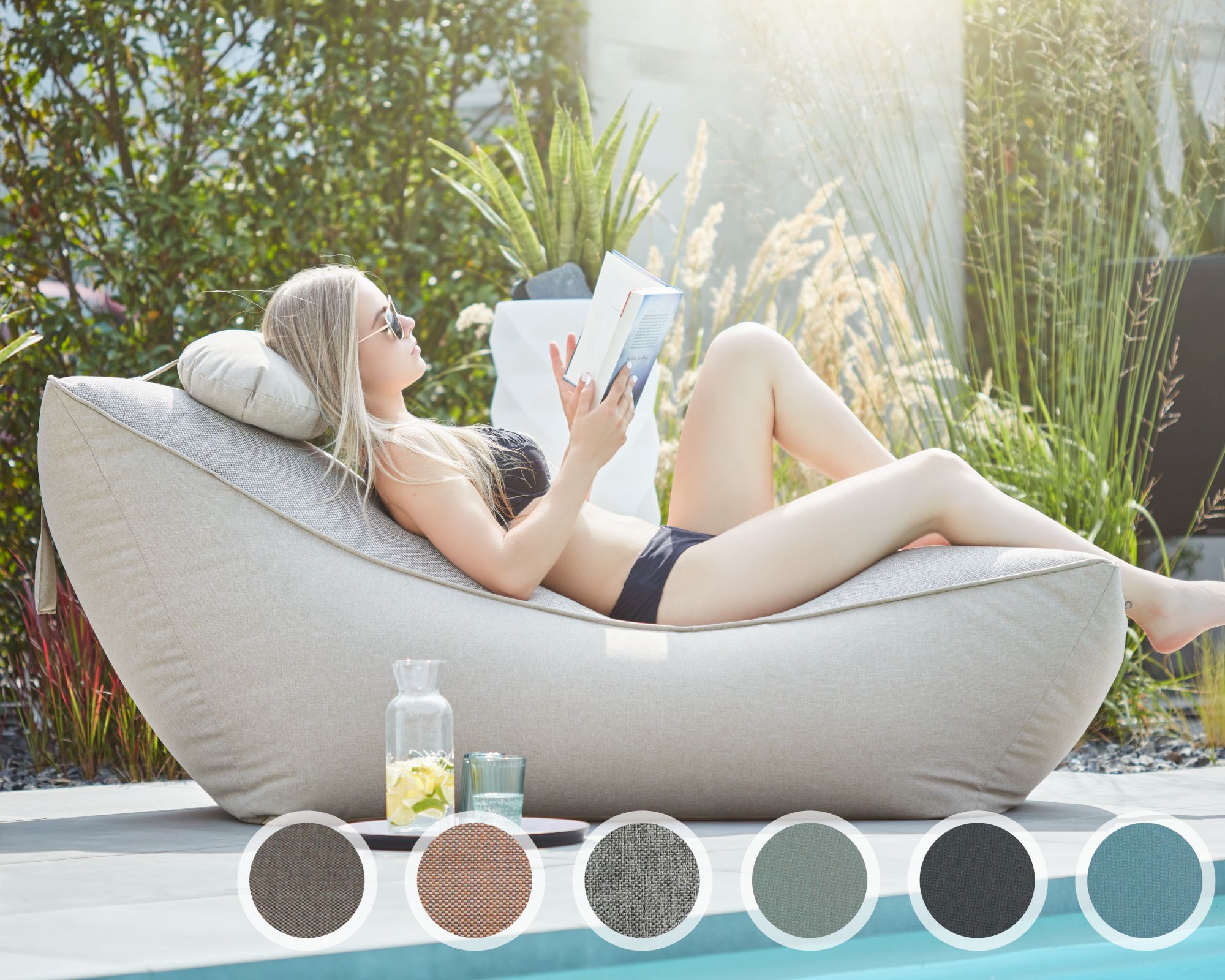 Sitting Bull »FLOW« Outdoor Liege PG1 MIAMI 036 seagreen