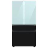 Samsung Bespoke 29 cu. ft. Smart 4-Door Refrigerator w/ Beverage Center & Custom Panels Included in Gray/Blue | 70 H x 35.75 W x 34.25 D in | Wayfair