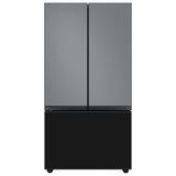 Samsung Bespoke 24 cu. ft. 3-door Refrigerator w/ Beverage Center & Custom Panels Included in Gray | 70 H x 35.75 W x 28.75 D in | Wayfair