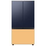 Samsung Bespoke 24 cu. ft. 3-door Refrigerator w/ Beverage Center & Custom Panels Included in Pink/Blue/Black | 70 H x 35.75 W x 28.75 D in | Wayfair