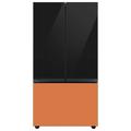 Samsung Bespoke 24 cu. ft. 3-door Refrigerator w/ Beverage Center & Custom Panels Included in Pink/Gray/Green | 70 H x 35.75 W x 28.75 D in | Wayfair