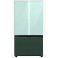 Samsung Bespoke 24 cu. ft. 3-door Refrigerator w/ Beverage Center & Custom Panels Included in Pink/Green/Gray | 70 H x 35.75 W x 28.75 D in | Wayfair