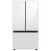 Samsung Bespoke 24 cu. ft. 3-door Refrigerator w/ Beverage Center & Custom Panels Included in Gray/White | 70 H x 35.75 W x 28.75 D in | Wayfair