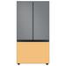 Samsung Bespoke 30 cu. ft. 3-door Refrigerator w/ Beverage Center & Custom Panels Included in Gray/Yellow | 70 H x 35.75 W x 34.25 D in | Wayfair