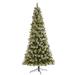 The Holiday Aisle® 10' H Green Pine Flocked/Frosted Christmas Tree w/ 850 LED Lights in White | 57 W x 21 D in | Wayfair