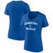 Women's Fanatics Branded Royal Kansas City Royals Heart and Soul V-Neck T-Shirt