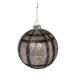 Park Hill Cabin Glass Ball Ornament Glass in Black/Gray/Yellow | 5.75 H x 5 W x 5 D in | Wayfair XAO20922