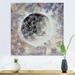 Ebern Designs Grey Moon Illustration - Modern & Contemporary Canvas Art Print Canvas in Gray | 16 H x 16 W x 1 D in | Wayfair