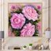 Winston Porter Pink Peonies Bouquet - Farmhouse Canvas Artwork Canvas in Blue/Green/Pink | 30 H x 30 W x 1 D in | Wayfair