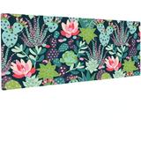 East Urban Home Desk Pad Faux Leather in Blue/Green/Pink | 0.12 H x 31.5 W x 15.7 D in | Wayfair D064470F9E1245C28D49268BF97655A9