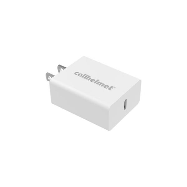cellhelmet-20-watt-single-usb-power-delivery-wall-charger-with-usb-c-to-lightning-round-cable,-3-feet,-white/