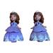 Disney Toys | (2) Disney Mattel Sofia The First 3" Cake Topper Figure W/ Purple Ball Dress Lot | Color: Purple | Size: Osg