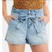 American Eagle Outfitters Shorts | American Eagle Outfitters Paper Bag Hi Rise Shorts | Color: Blue | Size: 6