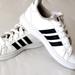 Adidas Shoes | Adidas Black & White 3 Stripe Sneakers Trainers Boys Girls Kids Unisex Size 12 | Color: Black/White | Size: 12b