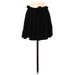 ASOS Casual A-Line Skirt Knee Length: Black Solid Bottoms - Women's Size 2