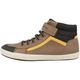 Geox Jungen J Gisli Boy Sneakers, Lt Brown Black, 32 EU