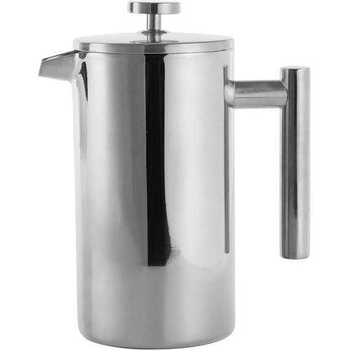 „French Press Kanne ECHTWERK „“.““ Kaffeemaschinen Gr. 0,8 l, 5 Tasse(n), silberfarben Kaffeekanne Kaffeebereiter Kaffeekannen, Teekannen und Milchkannen mit Pressfilter, doppelwandiger Edelstahl, isoliert“