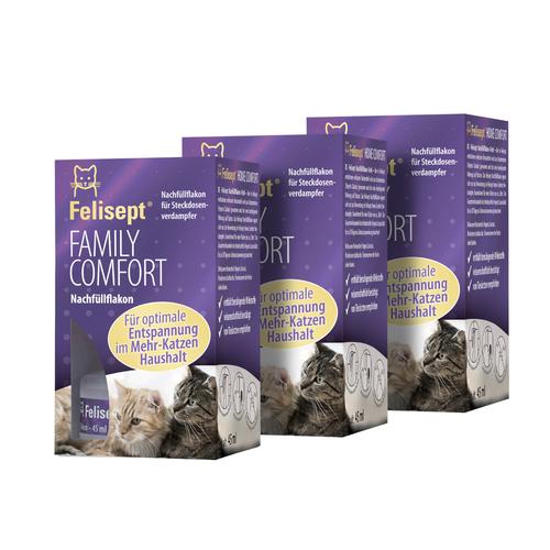 Felisept Family Comfort Sparset: 3 Nachfüllflakons a 45 ml für Katzen