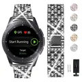 Bracelet en Diamant pour Samsung Galaxy Watch 5 4 3 Security e2 Huawei 20mm 22mm Boucle en Acier