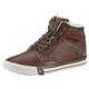 Sneaker MUSTANG SHOES Gr. 42, gelb (kastanie, used) Herren Schuhe Sneakerboots Schnürboots Skaterschuh Winterstiefel