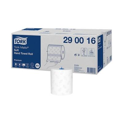 Tork Handtuchrollen »Matic® H1 Premium Soft« 2-lagig weiß 6 Rollen weiß, 21 cm