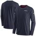 Men's Nike Navy New England Patriots Sideline Lockup Performance Long Sleeve T-Shirt