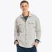 Nautica Men's Fleece Button-Down Shirt Grey Heather, XS