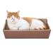 Scratcher's Choice+ Cradle Catnip-Infused Corrugate Cat Scratcher & Lounge, 16" L X 4" W X 14" H, Medium, Brown