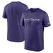 Men's Nike Purple Baltimore Ravens Horizontal Lockup Legend T-Shirt