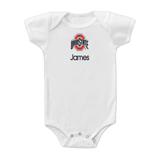 Infant White Ohio State Buckeyes Personalized Bodysuit
