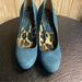 Jessica Simpson Shoes | Jessica Simpson Blue Suede Heels | Color: Blue | Size: 7