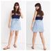 Madewell Dresses | Euc Madewell Button-Front Tie Mini Skirt Chambray | Color: Blue | Size: 12