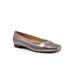 Women's Harmony Dressy Flat by Trotters in Pewter (Size 9 1/2 M)