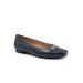 Women's Harmony Dressy Flat by Trotters in Navy (Size 9 M)