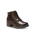 Women's Trudy Lace Up Bootie by Eastland in Brown (Size 6 1/2 M)