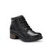 Women's Trudy Lace Up Bootie by Eastland in Black (Size 8 M)