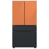 Samsung Bespoke 23 cu. ft. Smart 4-Door Refrigerator w/ Beverage Center & Custom Panels Included, in Pink/Green/Gray | Wayfair