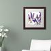 Trademark Fine Art 'Lavender I' by Color Bakery Framed Graphic Art Canvas, Wood in Indigo | 16 H x 16 W x 0.5 D in | Wayfair ALI5029-W1616MF